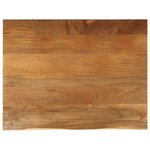 vidaXL Dessus de table à bord vivant 90x80x3 8 cm bois massif manguier