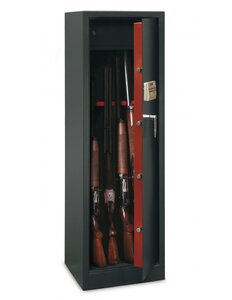 THIRARD - Armoire à fusils Monteria  fermeture électronique à code  4 pênes  capacité de 10 fusils - THIRARD