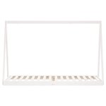 vidaXL Cadre de lit pour enfants blanc 80x200 cm bois de pin massif