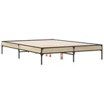 vidaXL Cadre de lit sans matelas chêne sonoma 140x190 cm