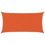vidaXL Voile d'ombrage 160 g/m² Orange 2 5x5 m PEHD