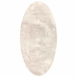 vidaXL Tapis de surface ovale HUARTE Beige 100 x 200 cm 100  Polyester