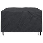 vidaXL Housse pour mobilier d'extérieur Noir 150 x 150 x 75 cm 420D