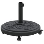 vidaXL Pied de parasol Noir Ø38-48 mm