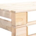 vidaXL Banc palette de jardin bois