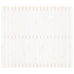 vidaXL Tête de lit murale Blanc 127 5x3x110 cm Bois massif de pin