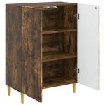 vidaXL Buffet Chêne fumé 66 x 34 5 x 90 cm Bois d'ingénierie