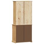 vidaXL Buffet haut VIGO 80x40x176 cm bois massif de pin