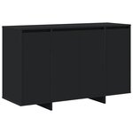vidaXL Buffet Noir 120 x 41 x 75 cm Bois d'ingénierie