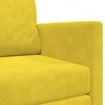 vidaXL Canapé-Lit 110cm Jaune tournesol Velours