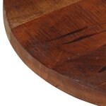 vidaXL Dessus de table Ø 50x2 5 cm rond bois massif de récupération