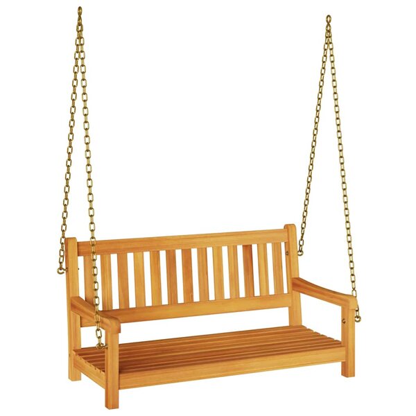 vidaXL Banc balançoire de jardin Marron 119 x 35 x 47 cm