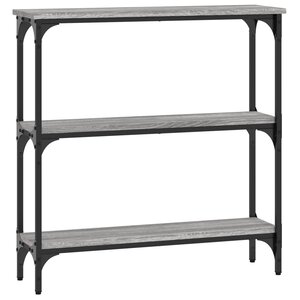 vidaXL Table console sonoma gris 75x22 5x75 cm bois d'ingénierie