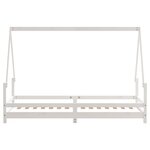 vidaXL Cadre de lit pour enfants blanc 80x200 cm bois de pin massif