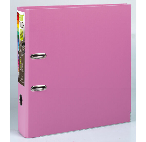 Classeur à Levier Prem'Touch Polypro Int / Ext Dos 80 mm Renforcé Rose EXACOMPTA