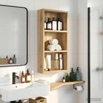 vidaXL Armoire murale de salle de bain Chêne artisan 30 x 10 x 60 5 cm