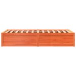 vidaXL Cadre de lit sans matelas cire marron 90x200 cm bois pin massif