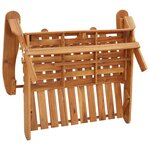 vidaXL Banc de jardin Adirondack et coussins 126 cm bois massif acacia