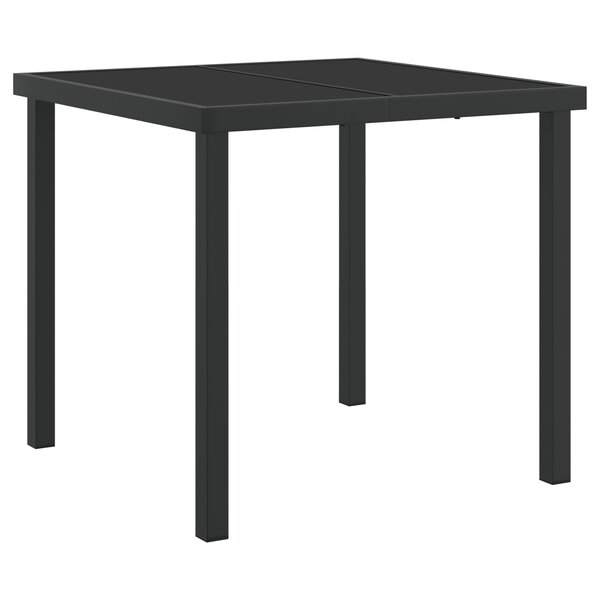 vidaXL Ensemble de salle à manger de jardin 5 pièces avec coussins en rattan poly noir