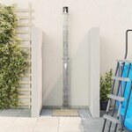 vidaXL Douche solaire extérieure Noir 217 cm PVC  aluminium