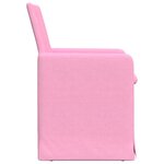 vidaXL Chaises de salle à manger 2 Pièces Rose 57 x 67 x 95 cm tissu