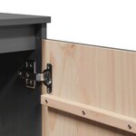 vidaXL Armoire latérale gris 60x36x65 cm bois de pin massif