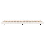 vidaXL Cadre de lit sans matelas blanc 80x200 cm bois massif de pin