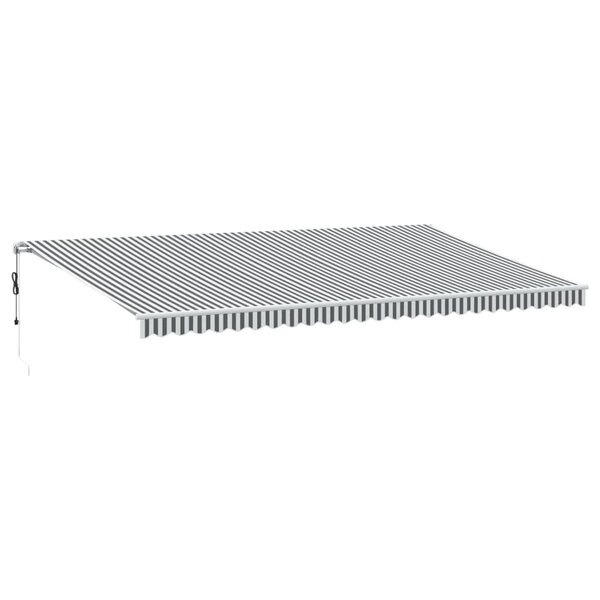 vidaXL Auvent rétractable automatique anthracite et blanc 600x350 cm