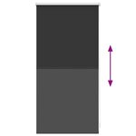 Store enrouleur occultant noir 40 x 100 cm
