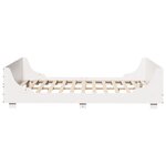 vidaXL Cadre de lit sans matelas blanc 140x200 cm bois de pin massif