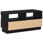 vidaXL Meuble TV Chêne noir 80 x 35 x 40 cm Bois d'ingénierie