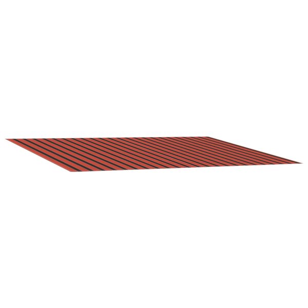 vidaXL Toile de rechange pour auvent orange et marron 600 × 350 cm