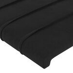 vidaXL Cadre de lit avec tête de lit Noir 120x200 cm Velours