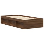 vidaXL Cadre de lit sans matelas chêne marron 90x200 cm