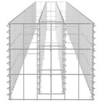vidaXL Lit surélevé à gabion Acier galvanisé 270x30x30 cm