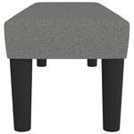 vidaXL Banc Gris foncé 100x30x30 cm Tissu