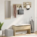 vidaXL Ensemble de meubles de couloir 4 Pièces chêne sonoma