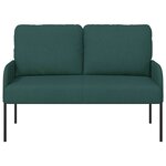 vidaXL Canapés avec coussin 110cm Vert foncé Contreplaqué