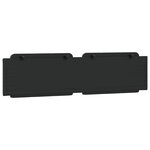 vidaXL Coussin de tête de lit noir 193 cm similicuir