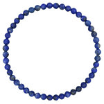 Bracelet élastique perles de lapis lazuli