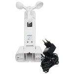 Auvent Rétractable Automatique vidaXL avec LED Vert et Blanc 350x250 cm