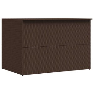 vidaXL Boîte de stockage de jardin marron 150x100x100cm Résine tressée