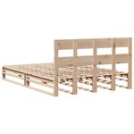 vidaXL Cadre de lit sans matelas 120x190 cm bois de pin massif