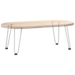 vidaXL Pieds en épingle à cheveux pour table basse 4 pièces Blanc 30 cm Acier massif