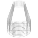 vidaXL Lit surélevé à gabion Fer galvanisé 500x100x50 cm