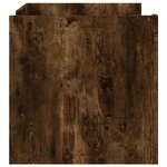 vidaXL Table basse chêne fumé 100x50x50 cm bois d'ingénierie