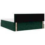 VidaXL Cadre de lit ottoman avec matelas vert foncé 160x200 cm velours