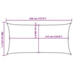 vidaXL Voile d'ombrage sable 3 5x2 m 100   polyester oxford