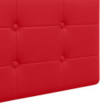 vidaXL Tête de lit suspendue Rouge Simili cuir