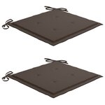 vidaXL Ensemble à manger d'extérieur pliable avec coussin 3 Pièces Teck